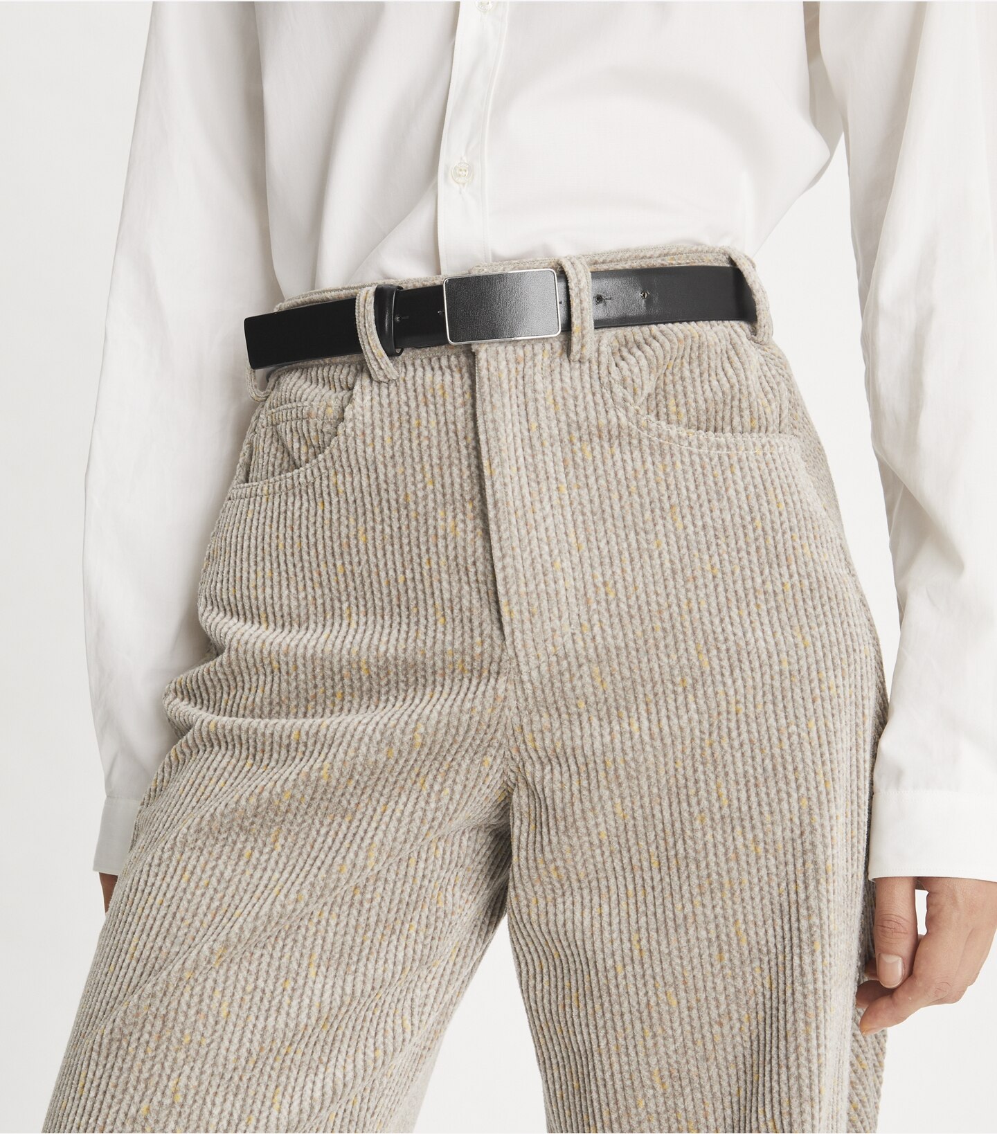 1.5" Smooth Leather Plate Belt